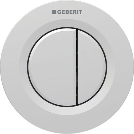 GEBERIT Pneumatyczny przycisk uruchamiający WC Typ 01, ręczny, podtynkowy, Sigma 8cm, dwudzielny, chrom-mat, easy-to-clean 116043JQ1