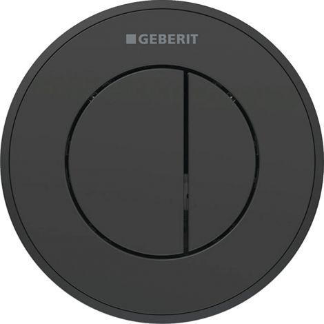 GEBERIT Pneumatyczny przycisk uruchamiający WC Typ 10, ręczny, podtynkowy, Sigma 8cm dwudzielny, czarny 116056DW1