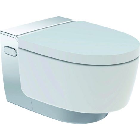 GEBERIT AquaClean Mera Classic Urządzenie WC z funkcją higieny intymnej, wisząca miska WC kolor biały / chrom 146202211 