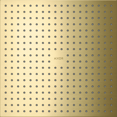 AXOR ShowerSolutions Głowica prysznicowa 300 x 300 mm 1jet do montażu w suficie mosiądz szczotkowany  35317950