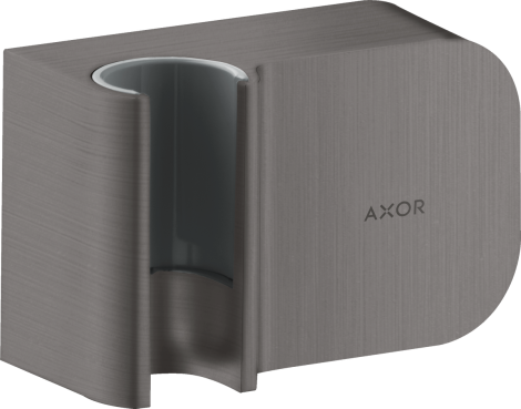 AXOR One Przyłącze węża prysznicowego z uchwytem Czarny Chrom Szczotkowany 45723340