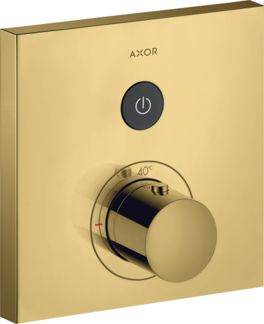 AXOR ShowerSelect Bateria termostatyczna do 1 odbiornika, kwadratowa, podtynkowa złoty optyczny polerowany 36714990