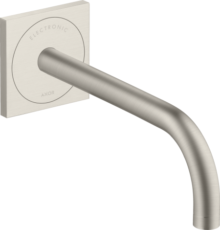 AXOR Uno Elektroniczna bateria umywalkowa z wylewką 22,5 cm, Stal Szlachetna Optyczna 38120800
