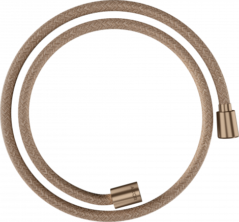 HANSGROHE Axor ShowerSolutions Tekstylny wąż prysznicowy 1,25 m z nakrętką cylindryczną i stożkową czerwone złoto szczotkowane 28227310