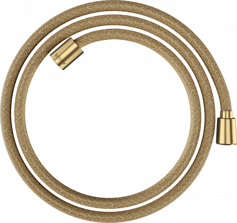 HANSGROHE Axor ShowerSolutions Tekstylny wąż prysznicowy 1,60 m z nakrętką stożkową i cylindryczną złoty optyczny szczotkowany 28259250