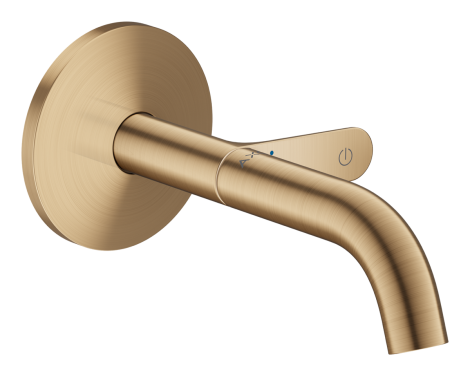 AXOR One Bateria umywalkowa Select z wlewką 16 cm, ścienna, podtynkowa brąz szczotkowany 48180140