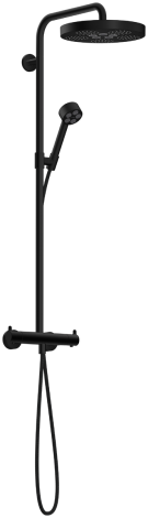 AXOR One Komplet prysznicowy 280 1jet EcoSmart z termostatem czarny mat 48795670