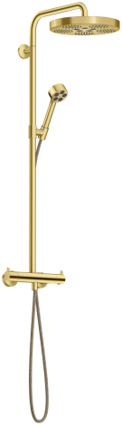 AXOR One Komplet prysznicowy 280 1jet EcoSmart z termostatem mosiądz szczotkowany 48795950
