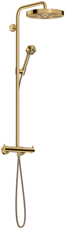 AXOR One Komplet prysznicowy 280 1jet EcoSmart z termostatem złoty optyczny polerowany 48795990