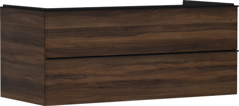 HANSGROHE Xelu Q Szafka pod umywalkę nablatową z 2 szufladami 118 x 55 cm Ciemny Orzech 54085670