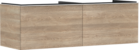 HANSGROHE Xelu Q Szafka pod szlifowaną umywalkę wpuszczaną w blat z 2 szufladami 156 x 55 cm Naturalny Dąb 54072700
