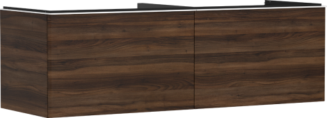 HANSGROHE Xelu Q Szafka pod szlifowaną umywalkę wpuszczaną w blat z 2 szufladami 156 x 55 cm Ciemny Orzech 54073700