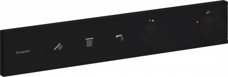 Hansgrohe RainSelect Bateria termostatyczna do 3 odbiorników, czarny mat 15381670