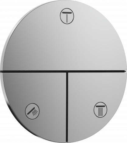 HANSGROHE ShowerSelect Comfort S Zawór odcinający, podtynkowy do 3 odbiorników chrom 15558000