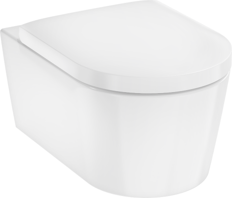 HANSGROHE EluPura S Miska wisząca WC 540, AquaHelix Flush, HygieneEffect z deską WC, SoftClose, QuickRelease biała 62055450