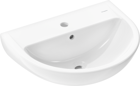 HANSGROHE GladeLake S Umywalka wisząca 55 x 45cm z otworem na baterię, z przelewem biały 60101450