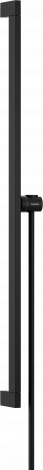 HANSGROHE Unica Drążek prysznicowy E Puro 90 cm z suwakiem EasySlide i wężem prysznicowym Isiflex 160cm czarny mat 24403670