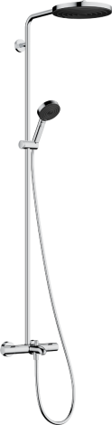 HANSGROHE Pulsify S Puro Komplet prysznicowy 260 1jet EcoSmart z termostatem i główką prysznicową 3jet, wannowy chrom 24232000