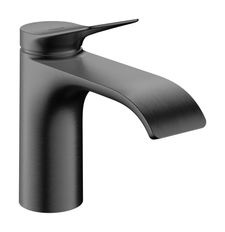 HANSGROHE Vivenis Bateria bez mieszacza 80 do zimnej wody bez kompletu odpływowego czarny chrom szczotkowany 75013340