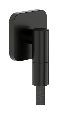 HANSGROHE FixFit Fine Q Przyłącze węża z zaworem zwrotnym, softsquare czarny chrom szczotkowany 28884340