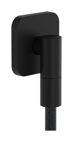 HANSGROHE FixFit Fine Q Przyłącze węża z zaworem zwrotnym, softsquare czarny mat 28884670