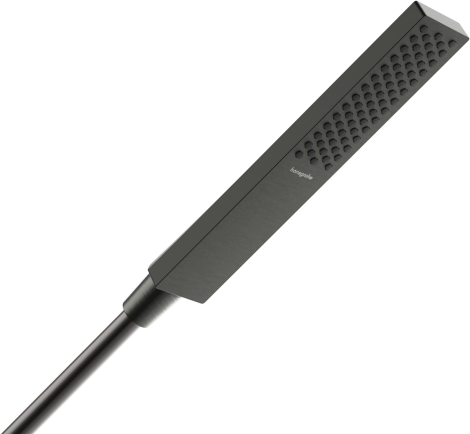 HANSGROHE Pulsify E Słuchawka prysznicowa 100 1jet EcoSmart+, Slim czarny chrom szczotkowany 24321340