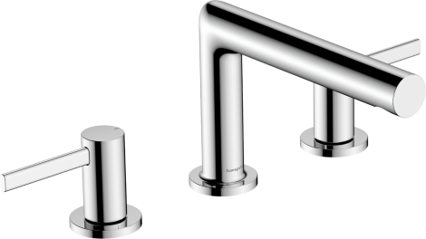 HANSGROHE Zesis S 3-otworowa bateria umywalkowa 100 z kompletem odpływowym z cięgłem chrom 74733000