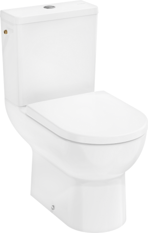 HANSGROHE GladeLake S Kompakt WC 640, odpływ poziomy/pionowy, przyłącze z boku, AquaChannel Flush, z deską WC, SoftClose, QuickRelease biały 60313450