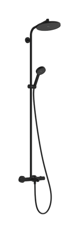 HANSGROHE Activera S Komplet prysznicowy 240 1 jet EcoSmart z termostatem Ecostat Fine, wannowy czarny mat 28871670