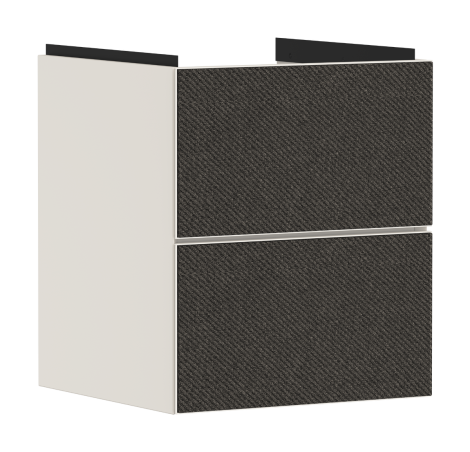 HANSGROHE Xevolos E Szafka pod małą umywalkę wiszącą z 2 szufladami 48 x 47,5cm, piaskowy beż matowy 54173660
