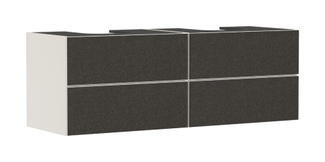 HANSGROHE Xevolos E Szafka pod  umywalkę wpuszczaną w blat/nablatowe z 4 szufladami 157 x 55 cm, piaskowy beż mat 54200660
