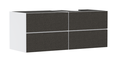 HANSGROHE Xevolos E Szafka pod szlifowaną umywalkę wpuszczaną w blat/nablatową po prawej stronie z 4 szufladami 137 x 55cm, biały mat 54239660
