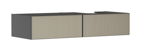 HANSGROHE Xevolos E Szafka pod szlifowaną umywalkę wpuszczaną w blat/nablatową po prawej stronie 137 x 55cm, szary łupek mat 54324390