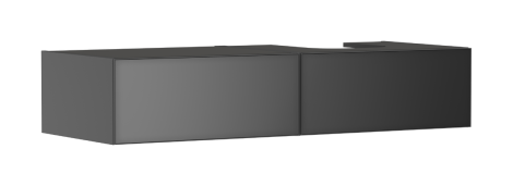 HANSGROHE Xevolos E Szafka pod szlifowaną umywalkę wpuszczaną w blat/nablatową po prawej stronie 137 x 55cm, szary łupek mat 54324770