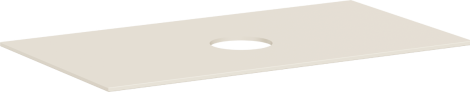 HANSGROHE Xevolos E Blat 98 x 55cm z wycięciem na środku pod umywalkę nablatową bez otworu na baterię piaskowy beż matowy 54329780