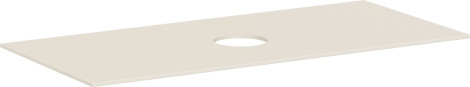 HANSGROHE Xevolos E Blat 118 x 55cm z wycięciem na środku pod umywalkę nablatową bez otworu na baterię piaskowy beż matowy 54330780