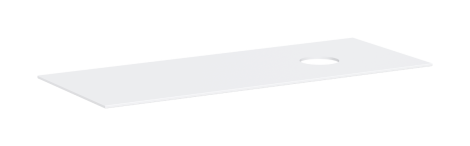 HANSGROHE Xevolos E Blat 137 x 55cm z wycięciem po prawej stronie pod umywalkę nablatową bez otworu na baterię biały mat 54334700