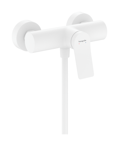 HANSGROHE Vivenis Jednouchwytowa bateria prysznicowa Original, natynkowa biały mat 75623700