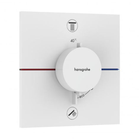 HANSGROHE ShowerSelect Comfort E Bateria termostatyczna, do 2 odbiorników  biały mat 15578700
