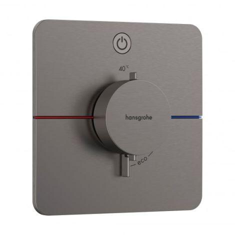 HANSGROHE ShowerSelect Comfort  Q Bateria termostatyczna, podtynkowa do 1 odbiornika czarny chrom szczotkowany 15581340
