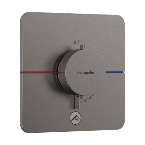 HANSGROHE ShowerSelect Comfort Q Bateria termostatyczna, podtynkowa do 1 odbiornika z dodatkowym wyjściem czarny chrom szczotkowany 15589340