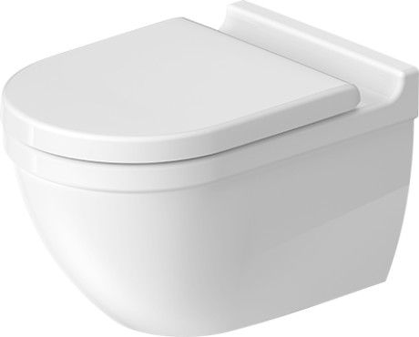 DURAVIT STARCK 3 Miska toaletowa 36x54 cm wisząca, biała z powłoką wodergliss 25270900001