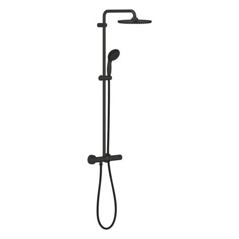 GROHE-Vitalio Start Black zestaw prysznicowy z baterią termostatyczną czarny mat 266772430