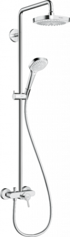 Hansgrohe Croma Select E Komplet prysznicowy 180 2jet biały/chrom 27258400