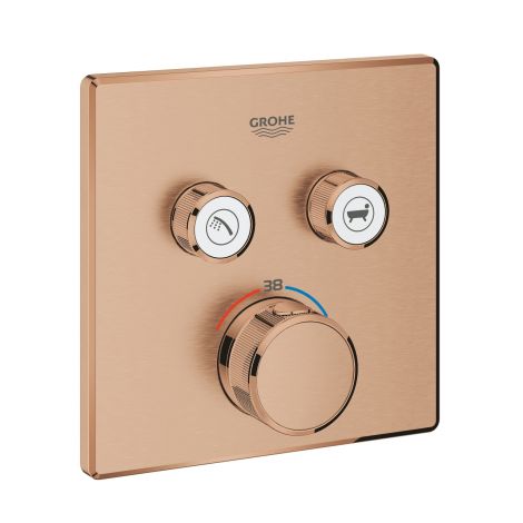 GROHE-SmartControl Bateria termostatyczna do obsługi dwóch wyjść wody kolor brushed warm sunset 29124DL0