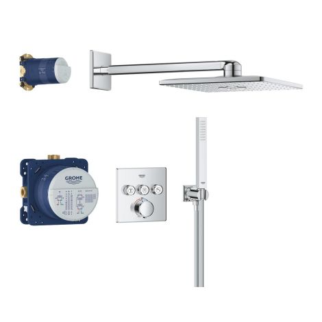 GROHE-Precision SmartControl Podtynkowy zestaw prysznicowy z deszczownicą Vitalio SmartActive 310 Cube chrom 34875000