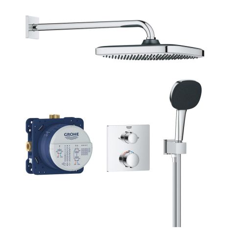 GROHE-Precision Thermostat Podtynkowy zestaw prysznicowy z deszczownicą Vitalio Comfort 250 chrom 34882000