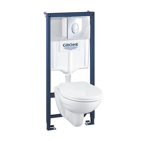 GROHE-Rapid SL Zestaw 4w1 do WC ze stelażem 1.13m, chrom 36502000