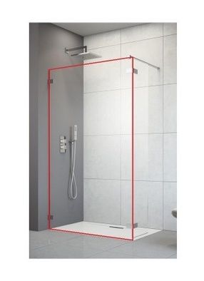 RADAWAY Arta Walk-in Kabina prysznicowa (część frontowa) 100cm , 386210-03-01