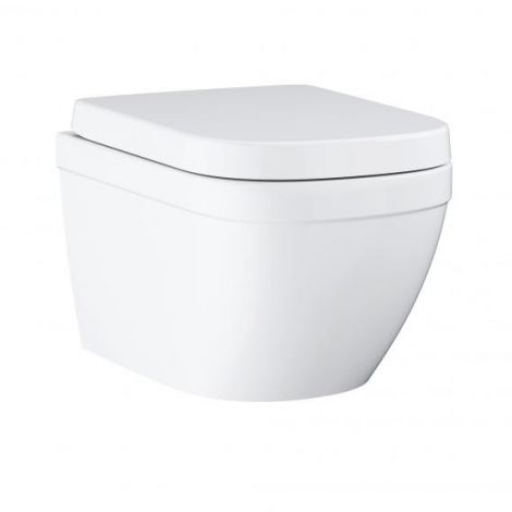GROHE-Euro Ceramic miska WC wisząca 49 x 37 cm kompaktowa zestaw, z deską WC biała 39693000